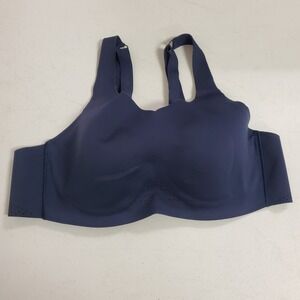 Brooks Womens Underwire Running Sports Bra Size L Blue Athletic Workout Gym